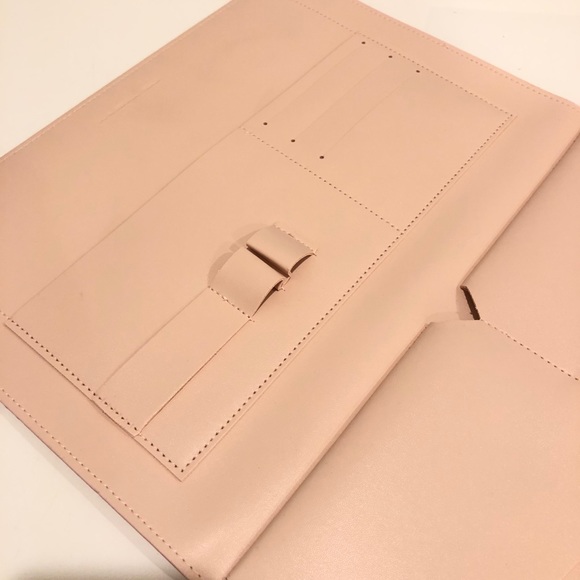 Glass Ladder & Co Megan Pink Portfolio Clutch New - Picture 13 of 16